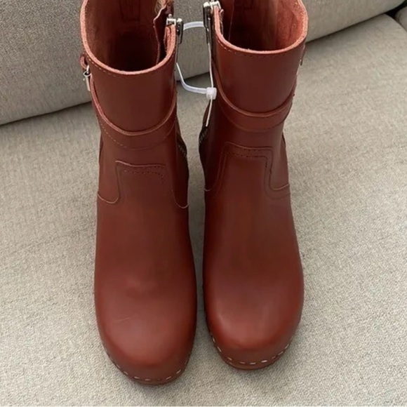 Swedish Hasbeens Jodhpur Boot Reddish Leather Cognac Size 39 USA 8.5 - Picture 4 of 4